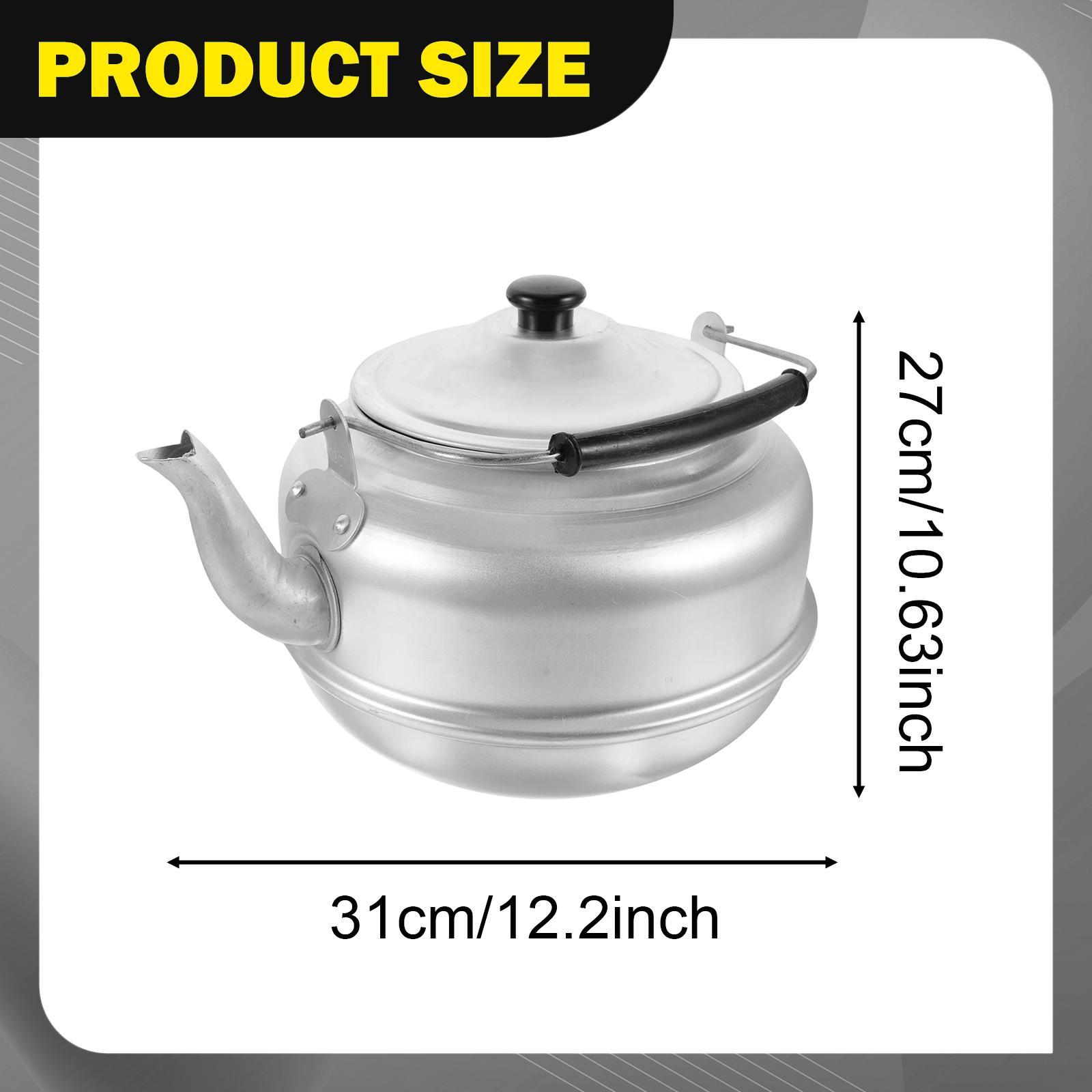Commercial Kitchen Kettle - Portable Aluminum Tea Kettle Ergonomic Anti