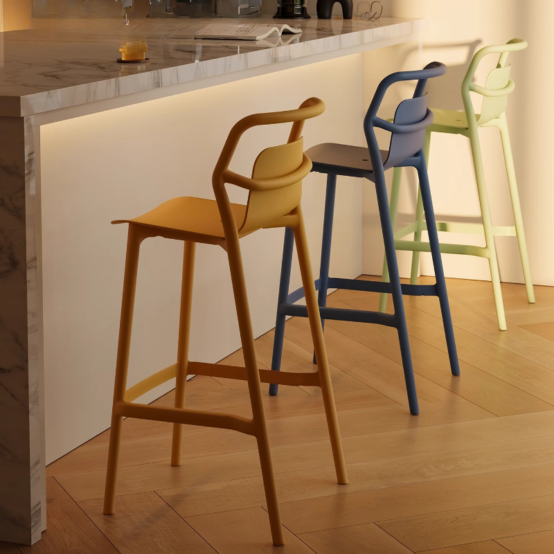 Commercial Kitchen Counter - Designer Style Bar Stools Thickened Plastic