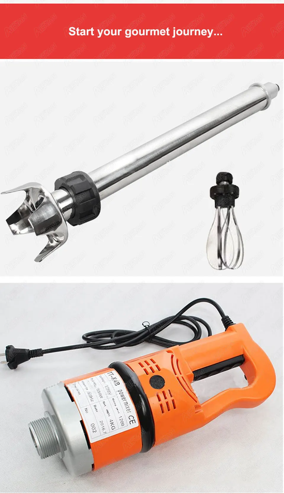 Bar Blender Mixing - K4B-530 Electric Hand Blender Stirring Mixing