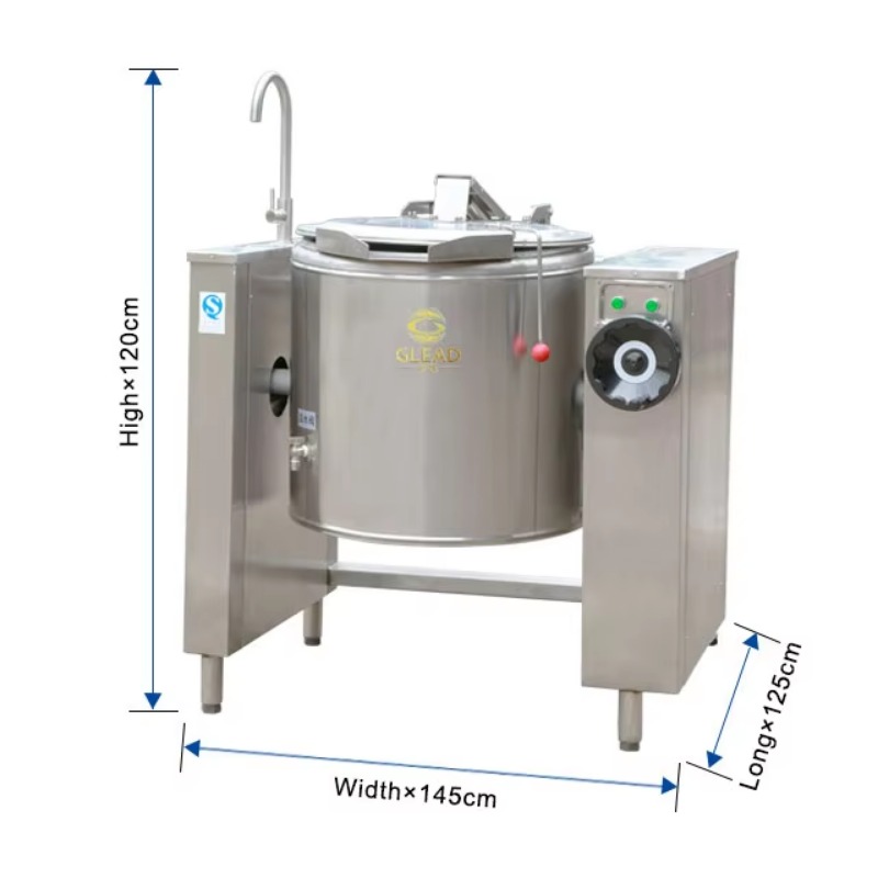 Commercial Kitchen Kettle - Electric Commercial Tilting Steam Kettle Stockpot