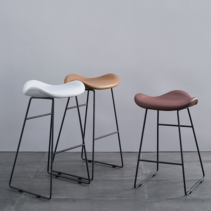 Commercial Kitchen Counter - Nordic Luxury PU Leather Bar Stool