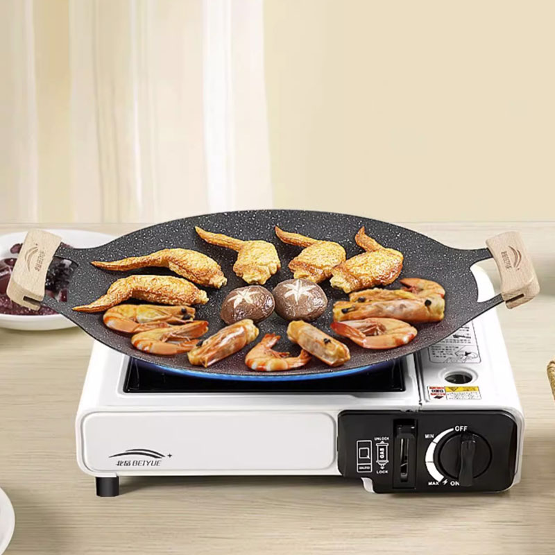 Teppanyaki Grill Table - ﻿ 26/30/33CM Outdoor Camping Grill Pan