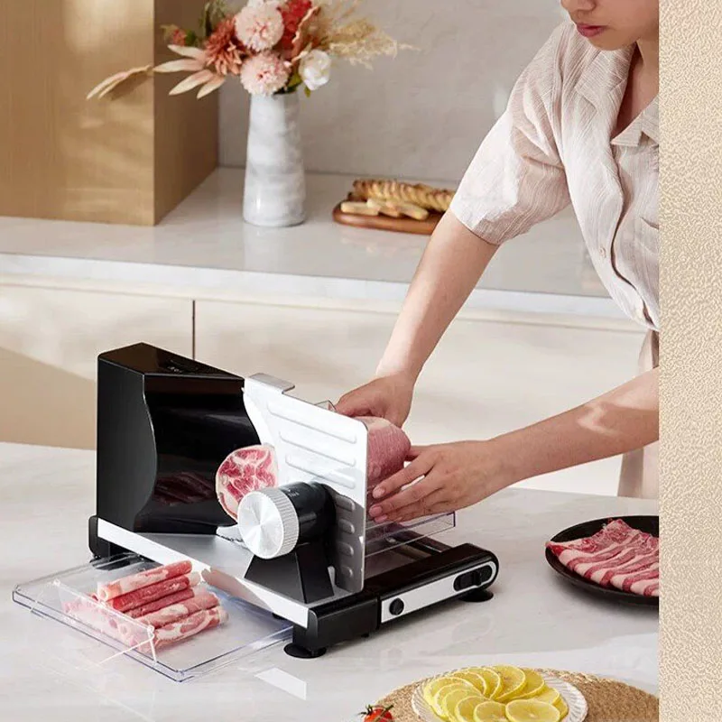 Meat Slicer Machine - Household Electric Meat Slicer Adjustable Thickness