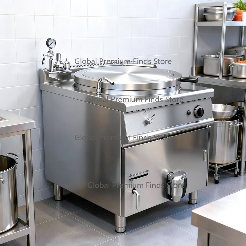 Commercial Kitchen Kettle - Commercial G-as Soup Pot Jacketed Soup