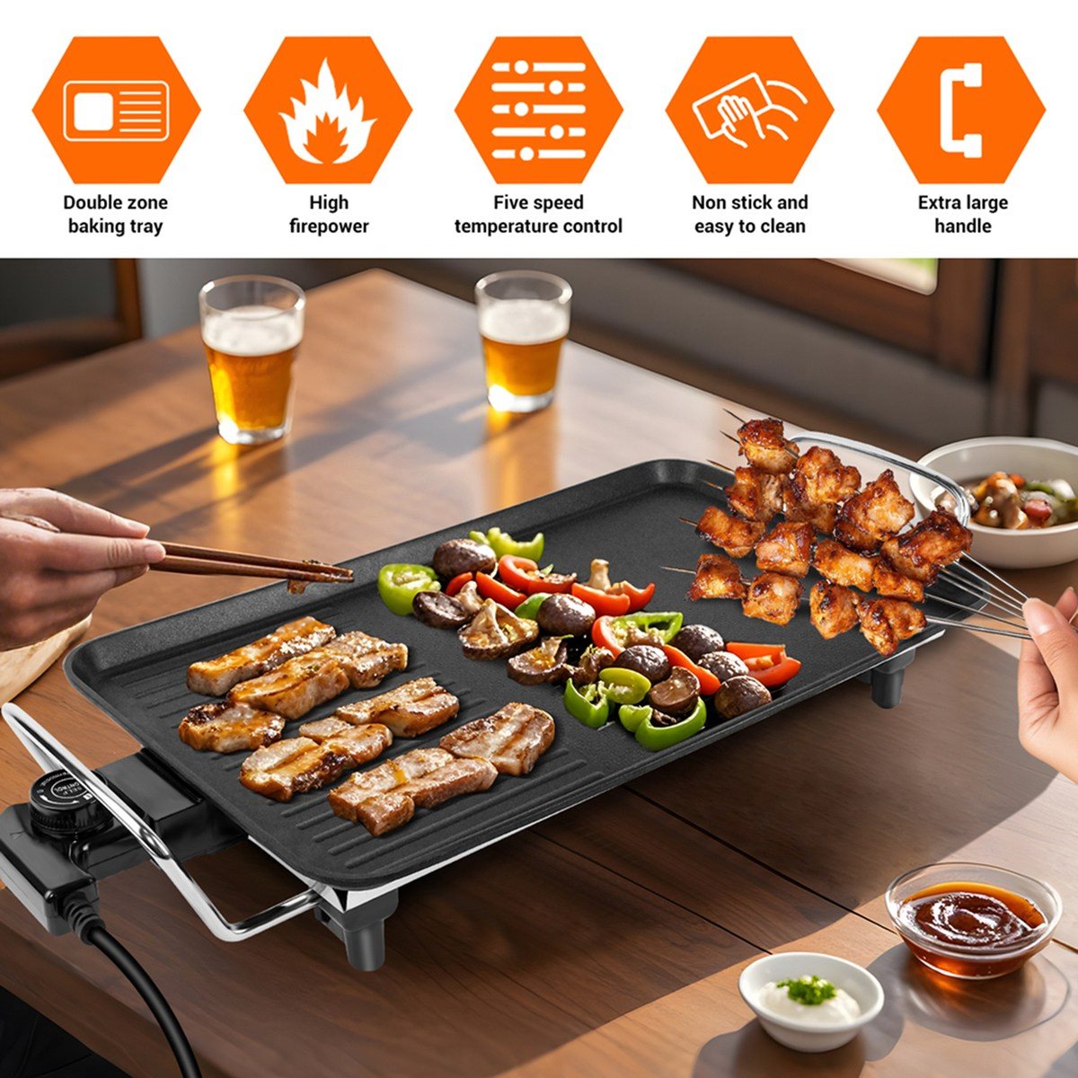 (ABHW) Table-Top Electric Tepp - đánh giá và giá Teppanyaki Grill Table