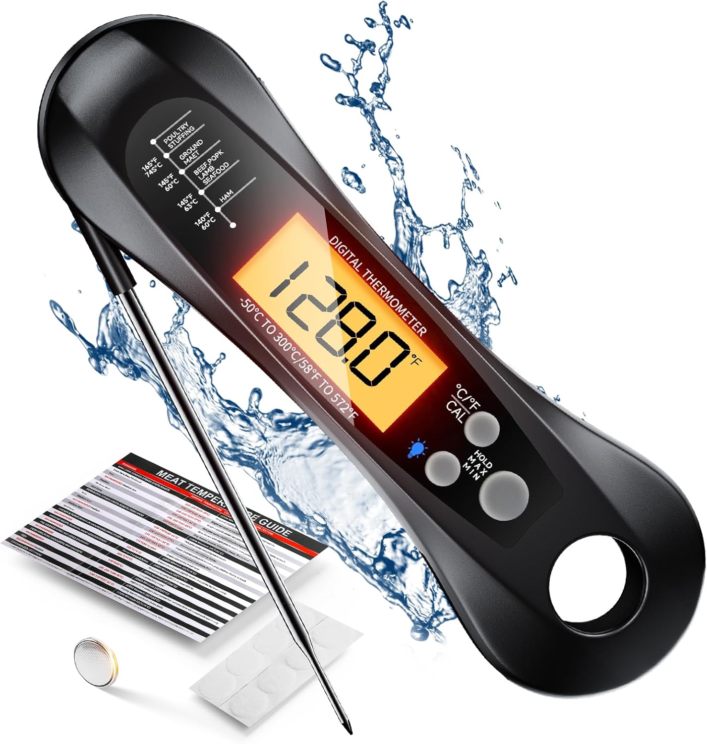 Digital Meat Thermometer Water - đánh giá và giá Commercial Kitchen Grill