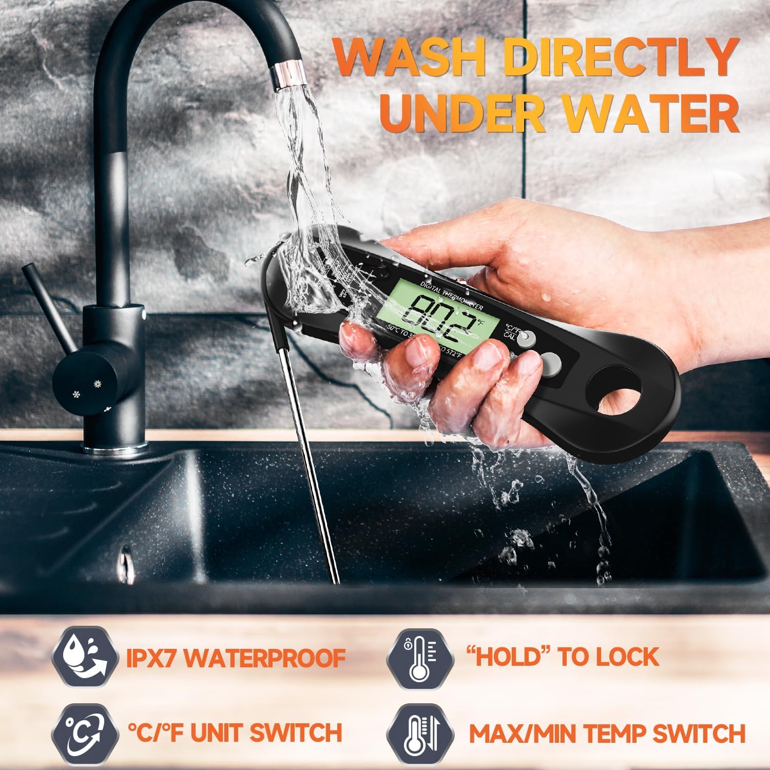 Digital Meat Thermometer Water - đánh giá và giá Commercial Kitchen Grill