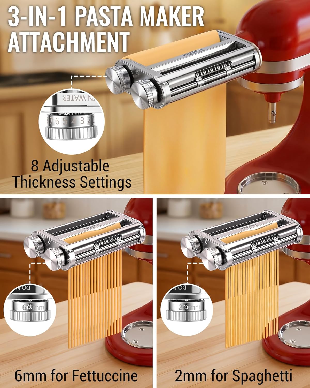 KitchenAid Mixer 3-in-1 Pasta  - đánh giá và giá Commercial Kitchenaid