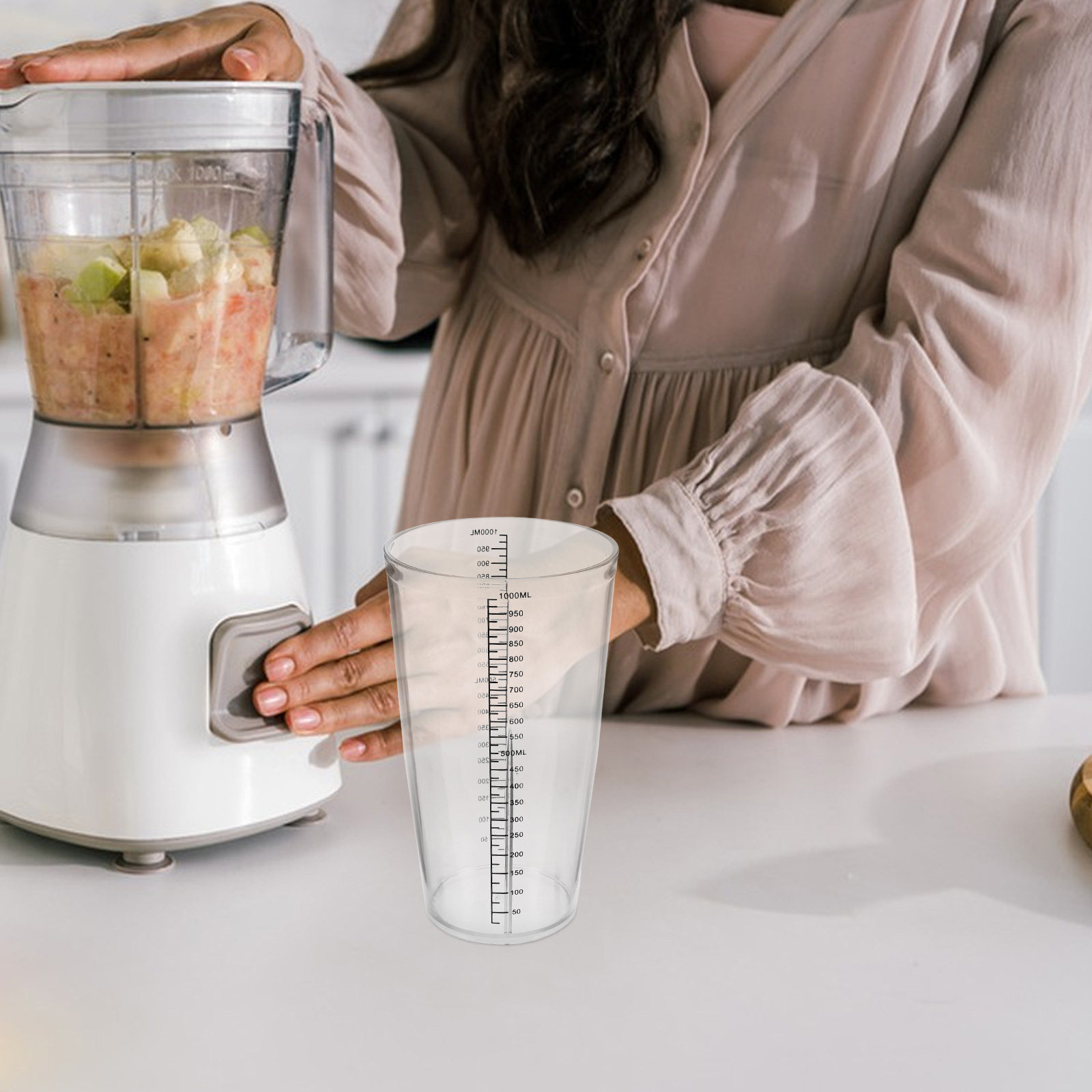 Plastic Graduated Mixing Cup 1 - đánh giá và giá Bar Blender Mixing