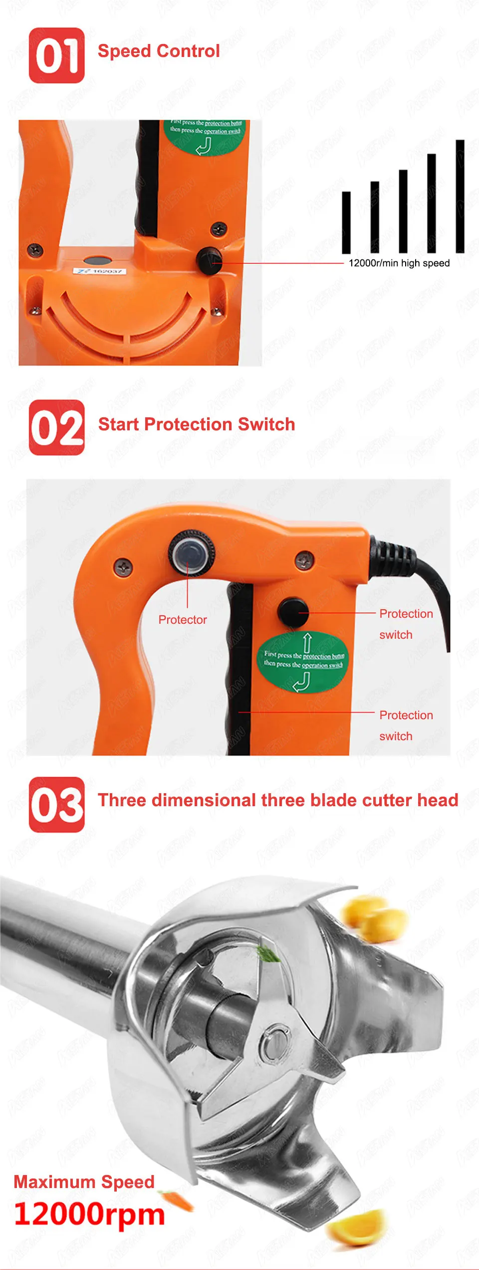 K4B-530 Electric Hand Blender  - đánh giá và giá Bar Blender Mixing