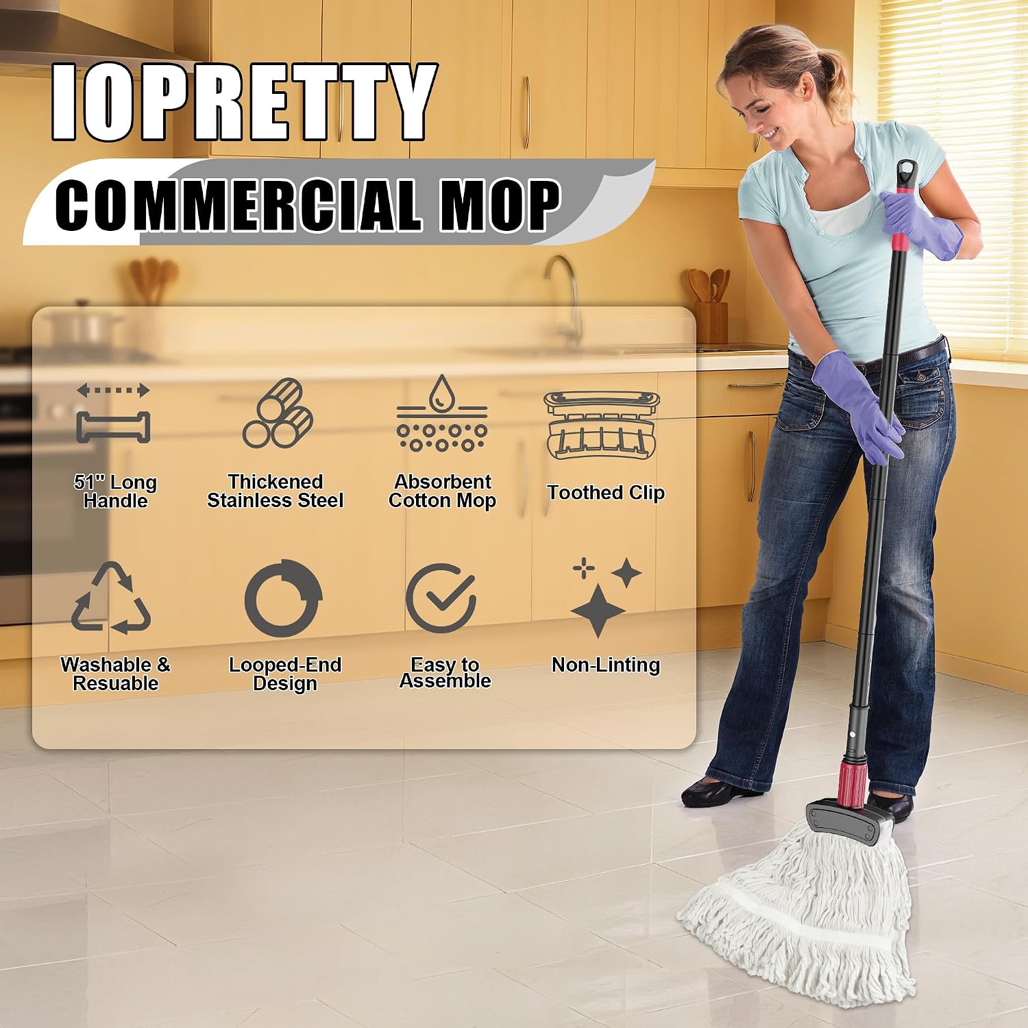 Commercial Mop for Floor Clean - đánh giá và giá Commercial Kitchen Tile Flooring