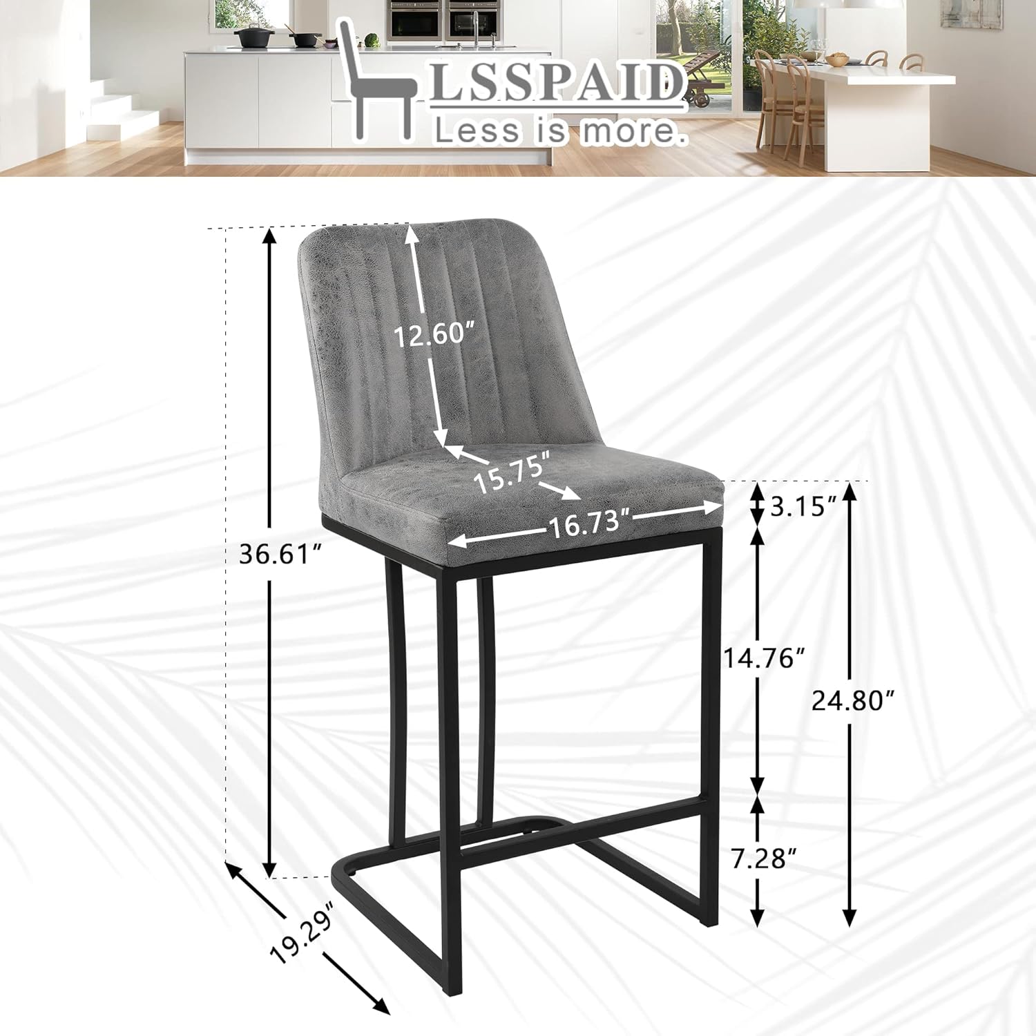 24.8 inch Bar Stools Set of 4, - đánh giá và giá Commercial Kitchen Counter