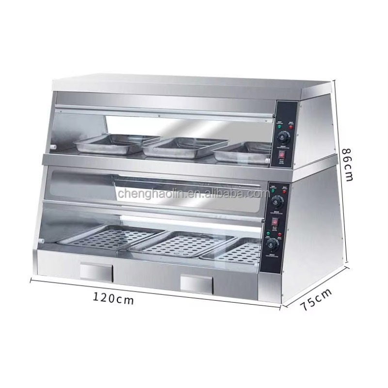 Food Heating Hamburger Fried C - đánh giá và giá Commercial Kitchen Cabinet