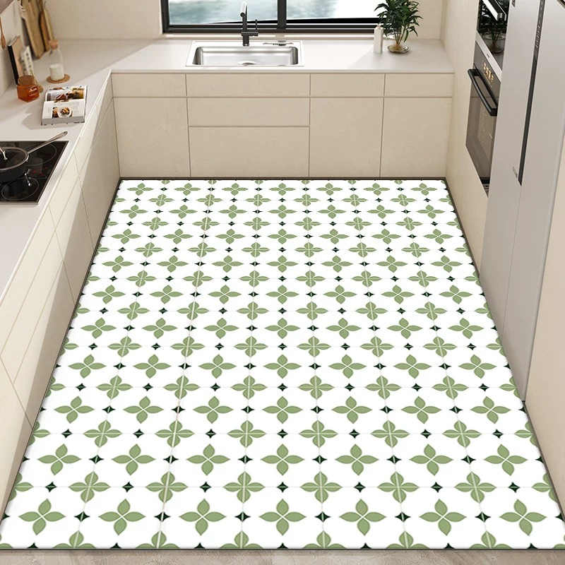 Kitchen Carpet PVC Waterproof  - đánh giá và giá Commercial Kitchen Tile Flooring