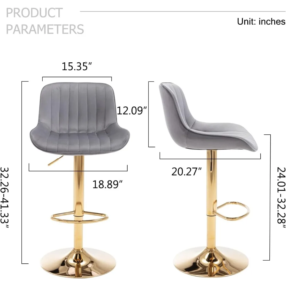 Modern Gold Velvet Bar Stools  - đánh giá và giá Commercial Kitchen Counter