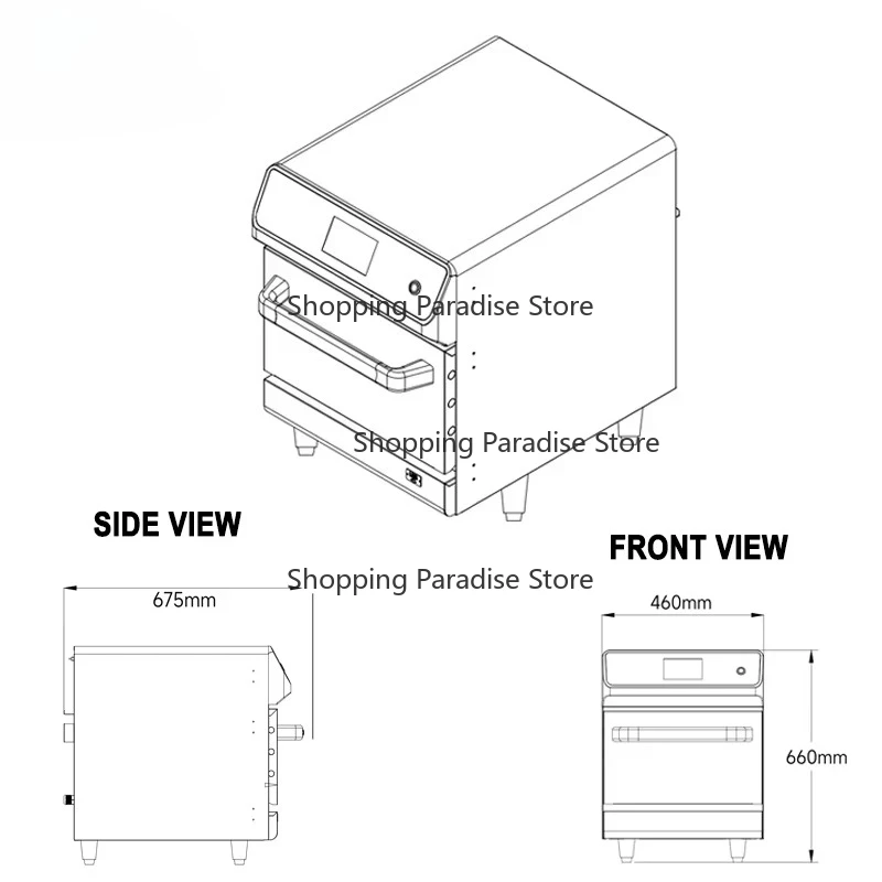 Commercial Turbo Chef Style Hi - đánh giá và giá Commercial Kitchen Microwave