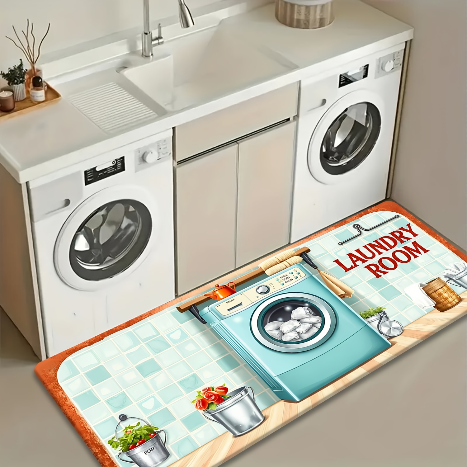 Retro Tile Washer Utensil Prin - đánh giá và giá Commercial Kitchen Tile Flooring