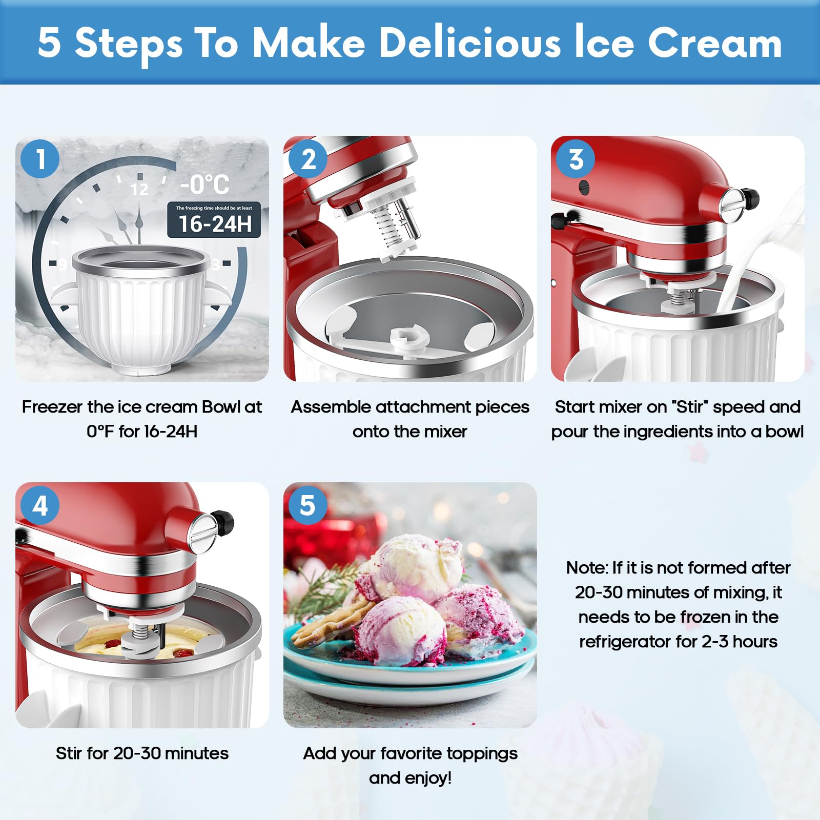 2 Quart Ice Cream Maker Attach - đánh giá và giá Commercial Kitchenaid