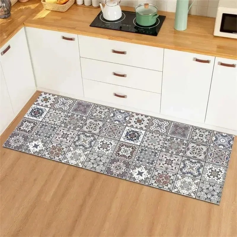 Blue Yellow Vintage Tile Colla - đánh giá và giá Commercial Kitchen Tile Flooring