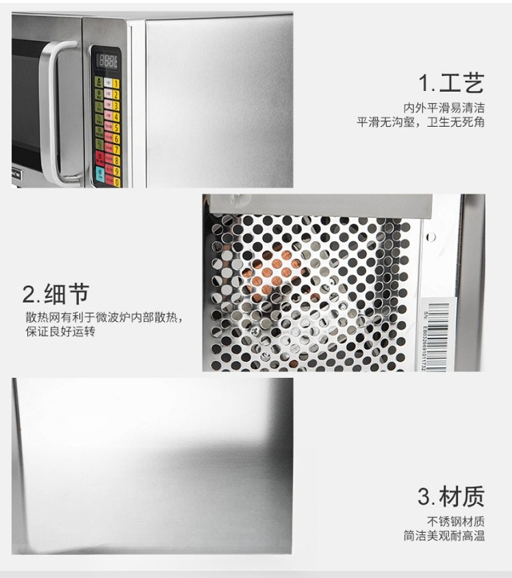 Commercial 25L Microwave Oven  - đánh giá và giá Commercial Kitchen Microwave