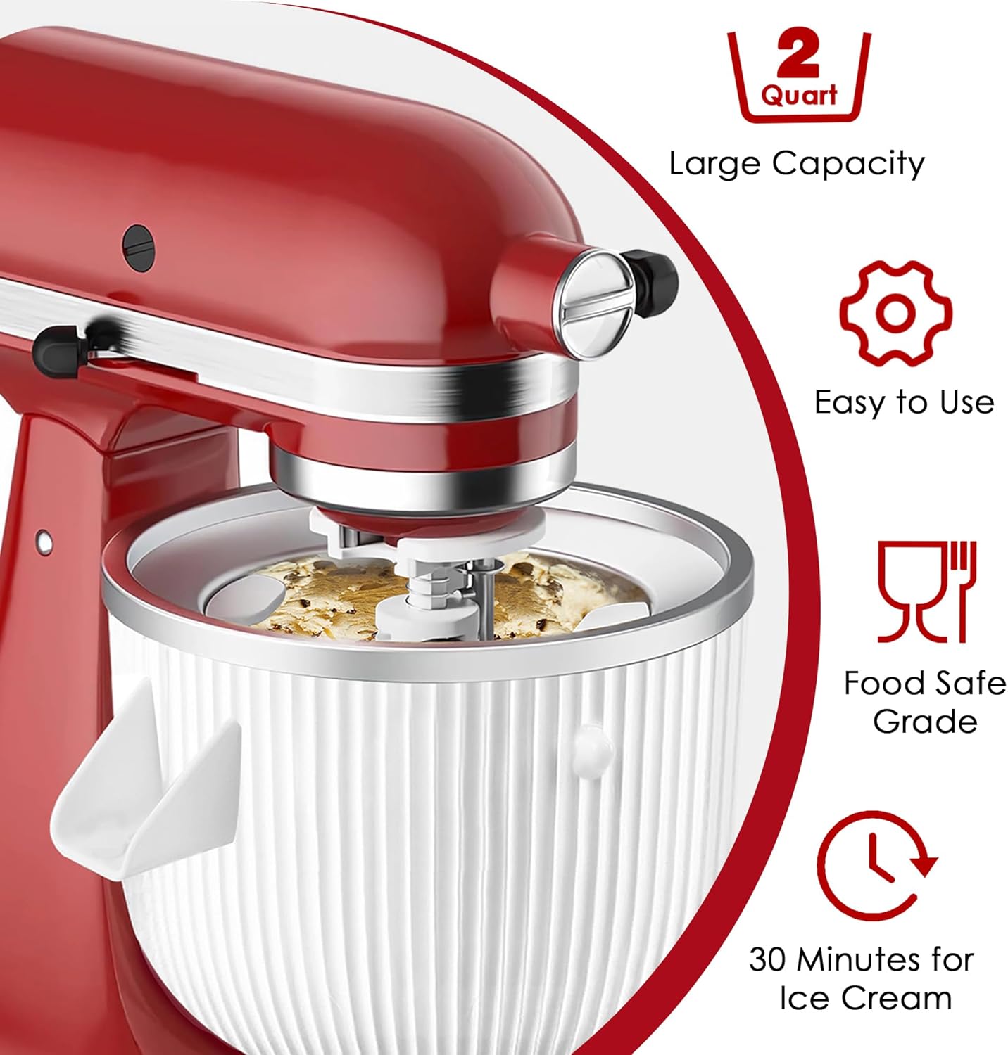 Ice Cream Maker Attachment for - đánh giá và giá Commercial Kitchenaid
