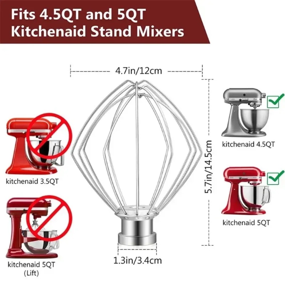 6 Wire Steel Whisk Whip for Ki - đánh giá và giá Commercial Kitchenaid